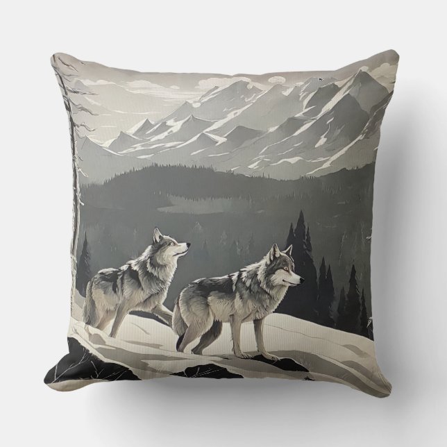 coussin de loup sauvage (Recto)