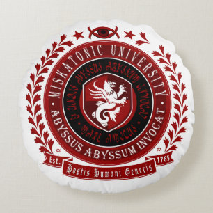 Coussin de Lovecraft - logo de crête de Miskatoni