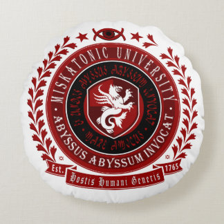 Coussin de Lovecraft - logo de crête de Miskatonic
