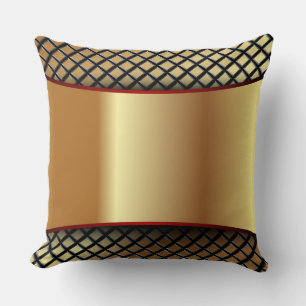 coussin de luxe or