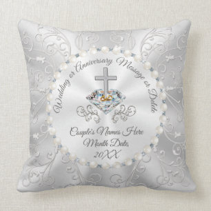 Coussin De magnifiques cadeaux de mariage chrétien ou d'an