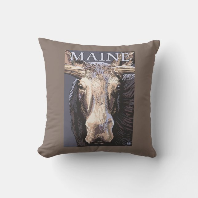 Coussin De MaineMoose fin (Recto)