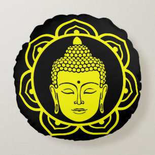 Coussin de méditation de la tête de bouddha