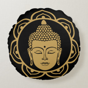 Coussin de méditation de la tête de bouddha