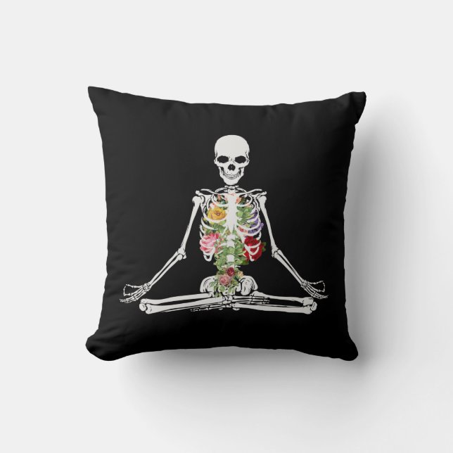 Coussin de méditation du squelette de Yoga (Recto)