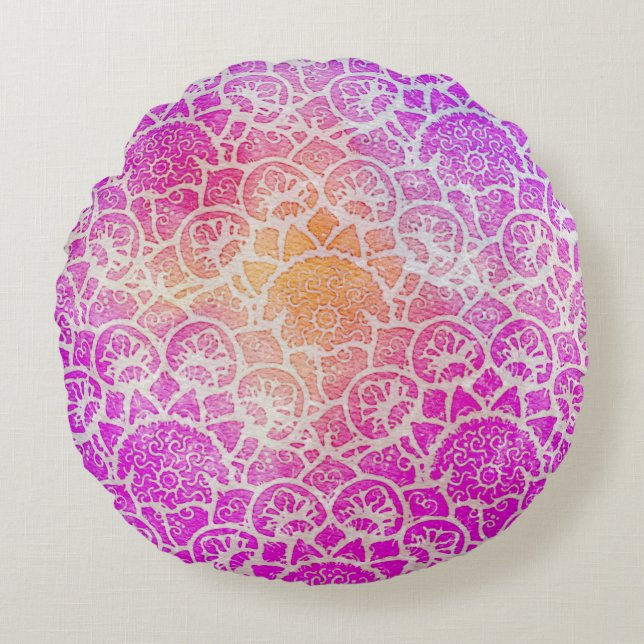 Coussin de méditation Lotus Zen (Devant)