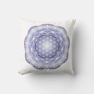 Coussin de méditation Mandala Purple brillant