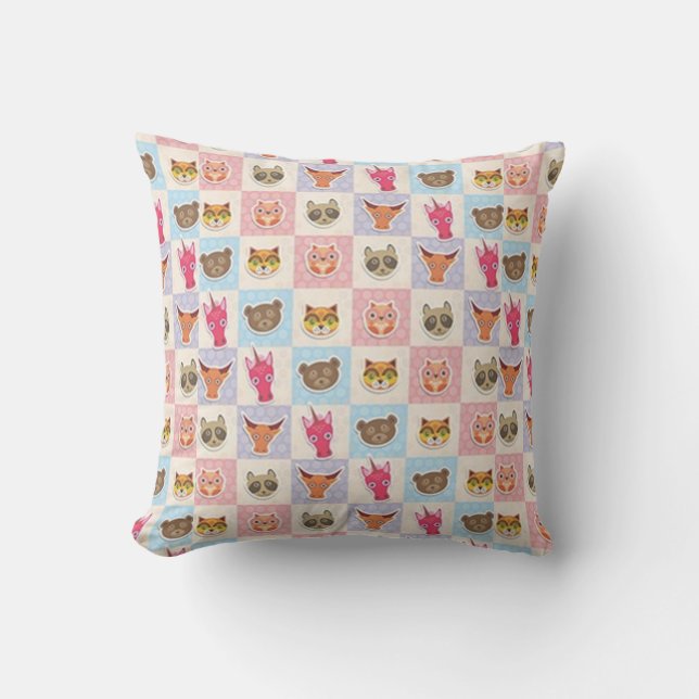 Coussin De mignons amis Furry (Recto)