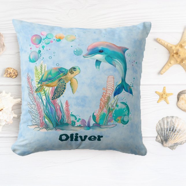 Coussin De mignons amis sous-marins (Créateur téléchargé)
