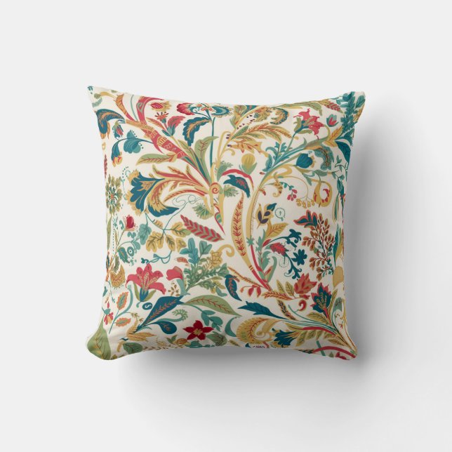 Coussin de modèle floral (Recto)