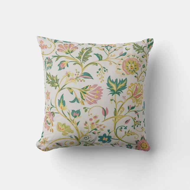 Coussin de modèle floral (Recto)