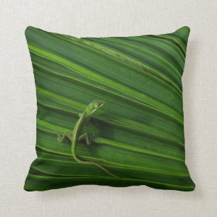 Coussin de Mojo d'Américain de lézard vert