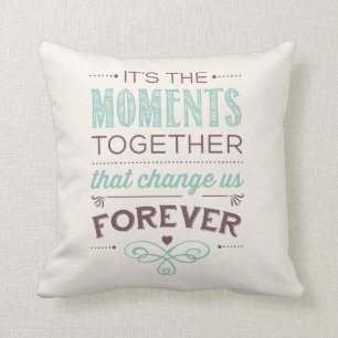 Coussin De moments carreau de sentiment ensemble pour