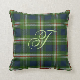 Coussin de monogramme de tartan de Todd