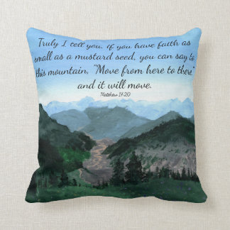 Coussin de montagnes de foi
