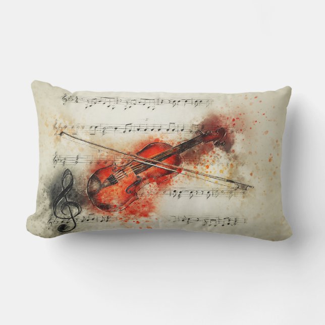 Coussin de musique classique d'alto de violon (Recto)
