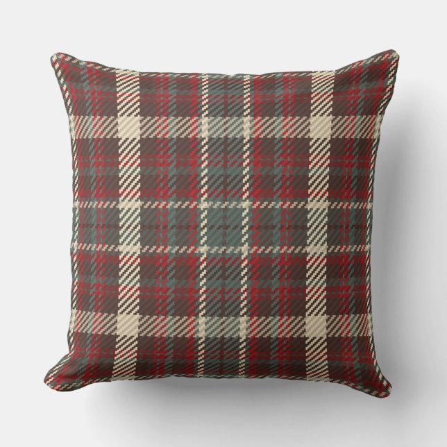 Coussin de Noël classique Buffalo Plaid (Recto)