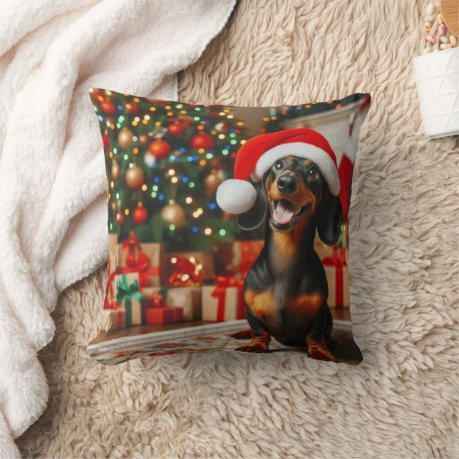 coussin de noël dachshund (Couverture)