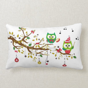 Coussin de Noël de hibou