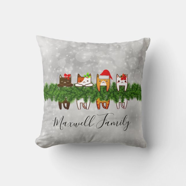 Coussin de Noël de Meowy (Recto)