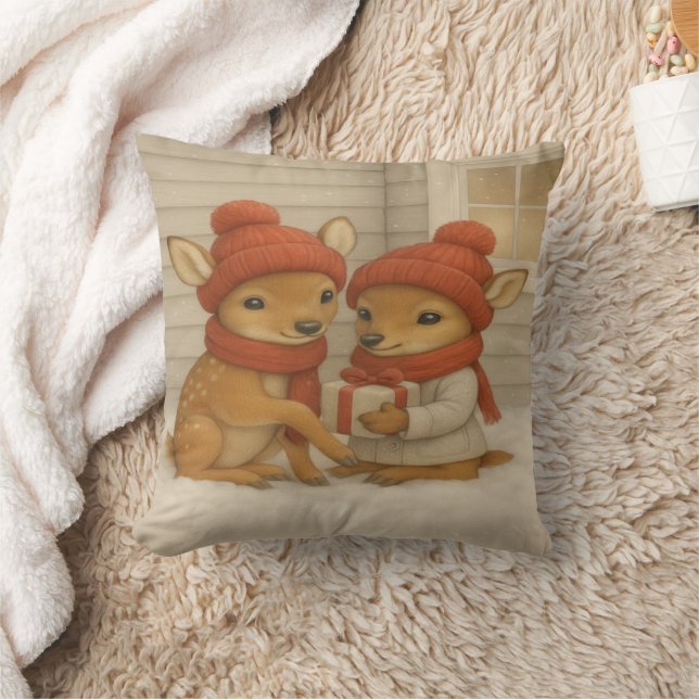 Coussin de Noël douillet cerf (Couverture)
