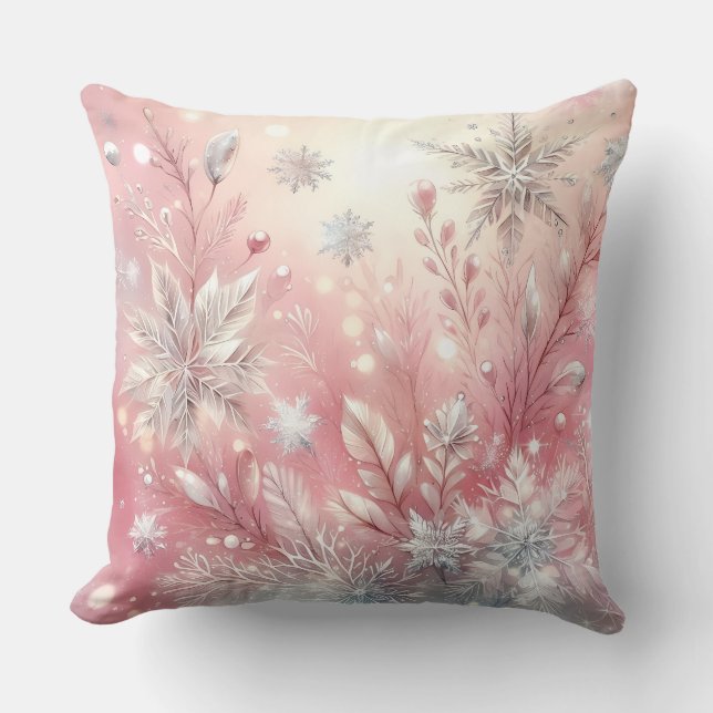 Coussin de Noël élégant violet  (Recto)
