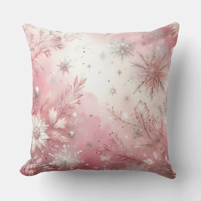 Coussin de Noël élégant violet  (Recto)