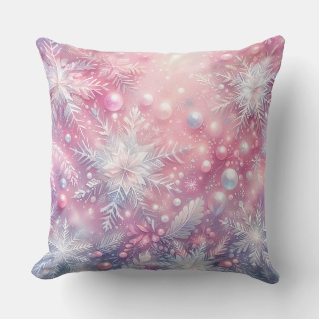 Coussin de Noël élégant violet  (Recto)