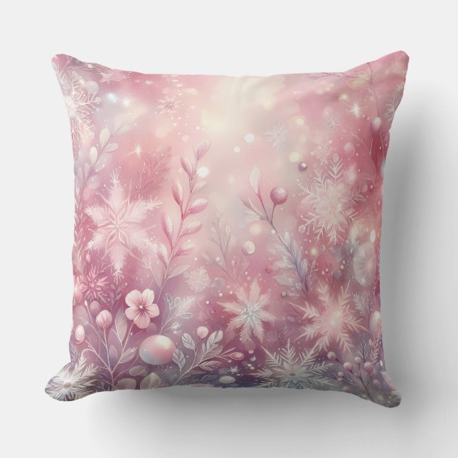 Coussin de Noël élégant violet  (Recto)
