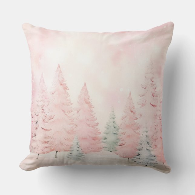 Coussin de Noël élégant violet  (Recto)