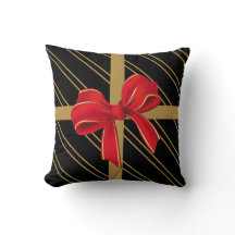 Coussin de Noël, enveloppe de cadeau moderne avec