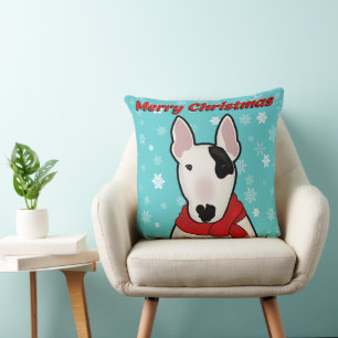 Coussin de Noël festif avec chien adorable