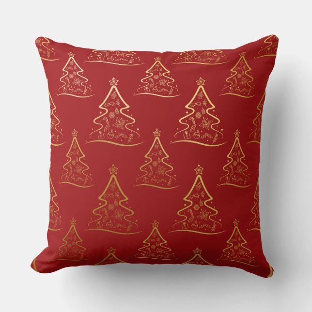 Coussin de Noël - Fêtes Coussin d'hiver Maison (Recto)
