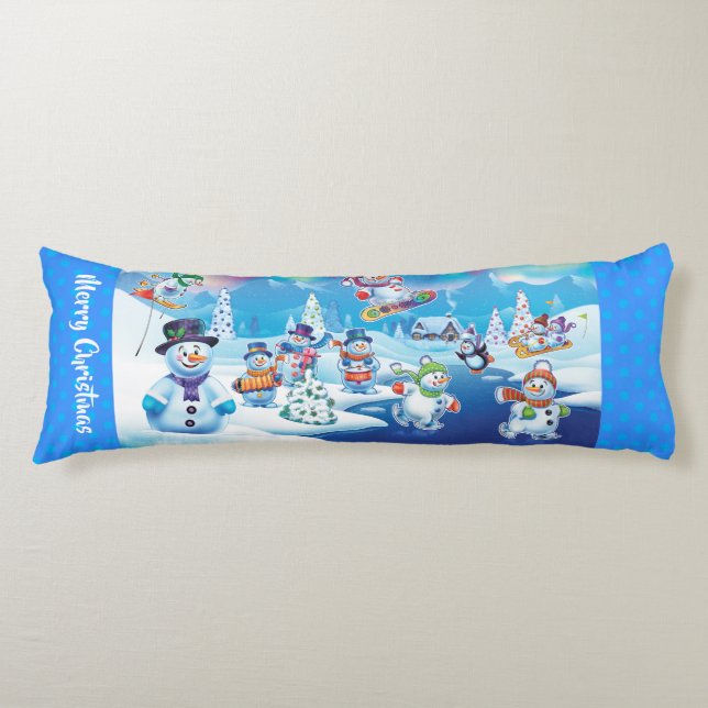 Coussin de Noël géant des neiges des merveilles d' (Devant)