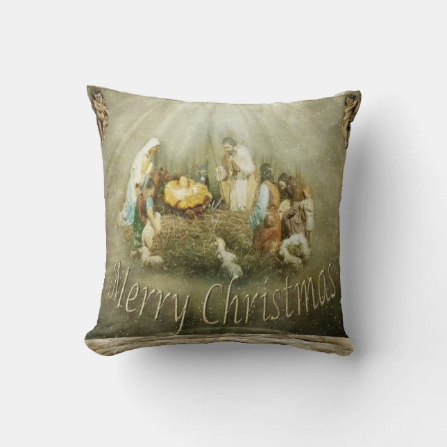 Coussin de Noël, Joyeux Noël (Recto)