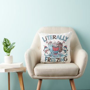 Coussin de Noël littéralement gelé