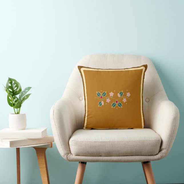 Coussin de Noël personnalisé avec noms personnalis (Chaise)