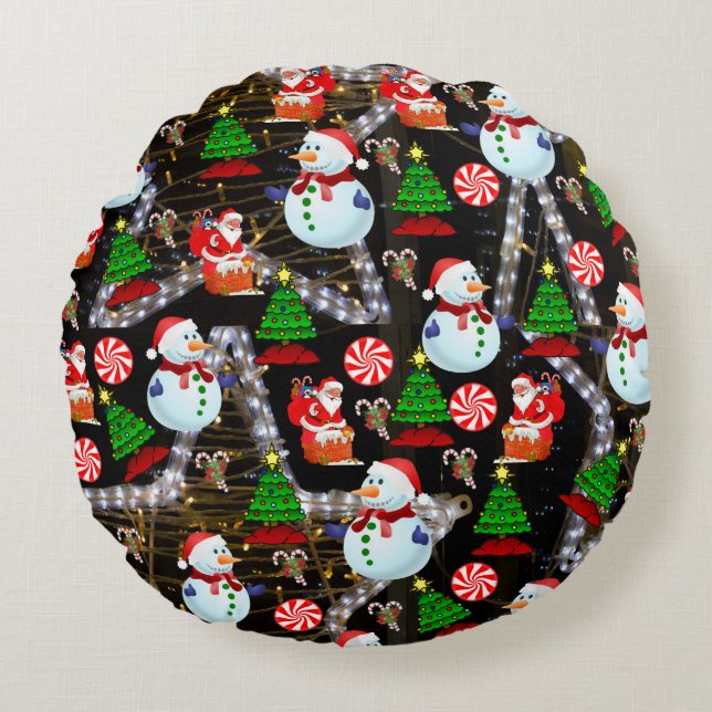 Coussin de Noël, Snowman (Devant)