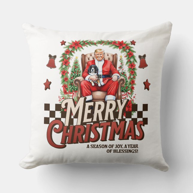 Coussin de Noël Trump (Recto)