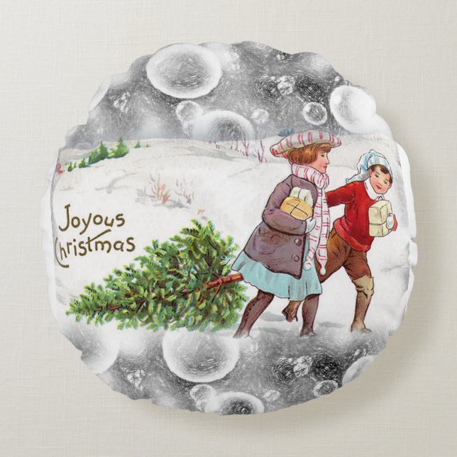 Coussin de Noël, Vintage (Devant)