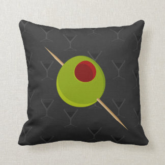 Coussin de noir de temps de Martini