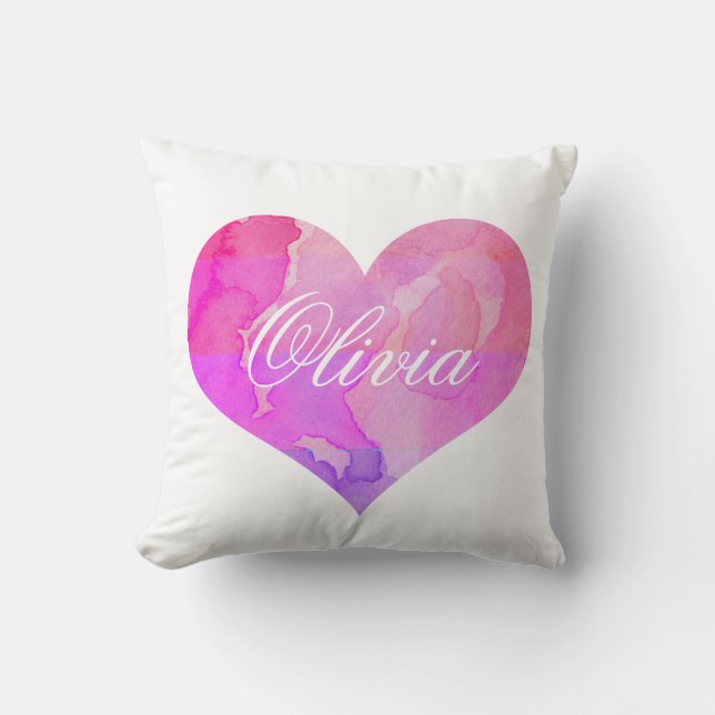 Coussin de nom d'Olivia (faites-lui vos propres !) (Recto)