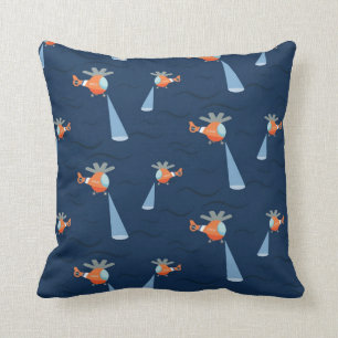 Coussin de nuit et de jour d'hélicoptère de la
