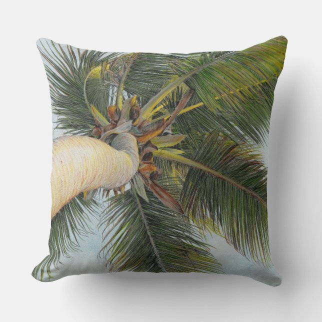 Coussin de "palmier" de Paul McGehee (Recto)