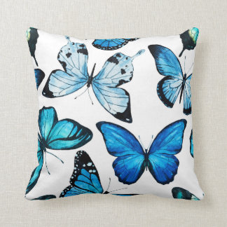 Coussin de papillon (blanc)