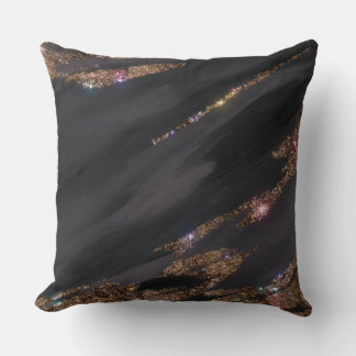 Coussin de Parties scintillant noir