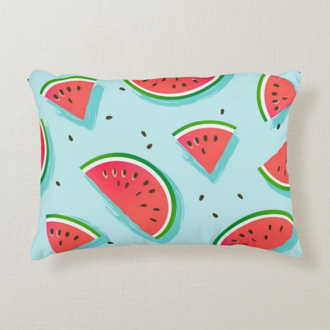 Coussin de pastèque 12x16 Accent (Devant)