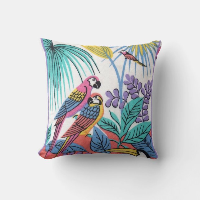 Coussin de perroquets doubles (Recto)