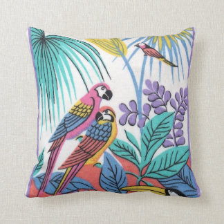 Coussin de perroquets doubles