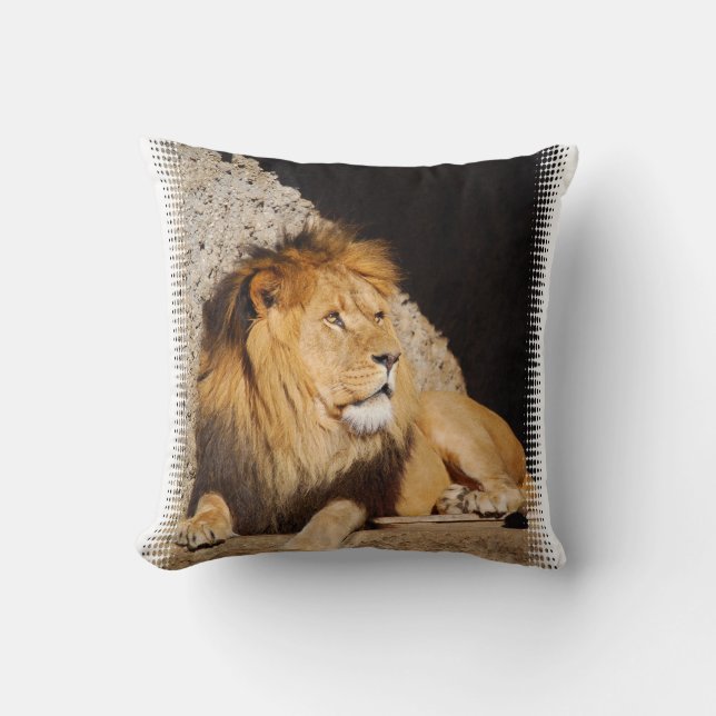 Coussin de photo de lion (Recto)
